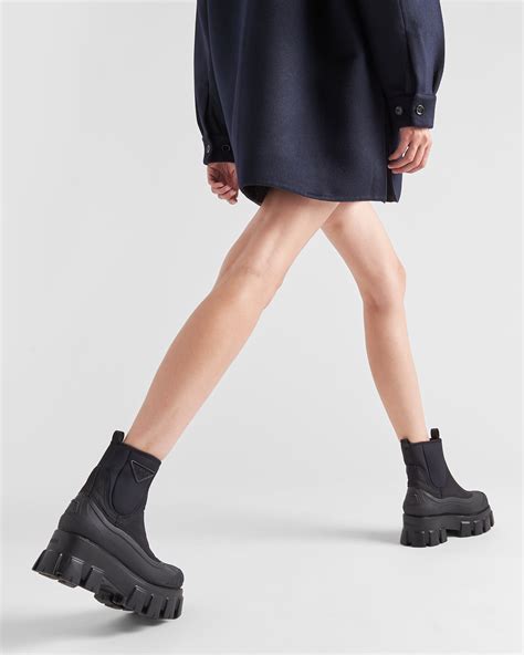 prada monilith|prada monolith gabardine boots.